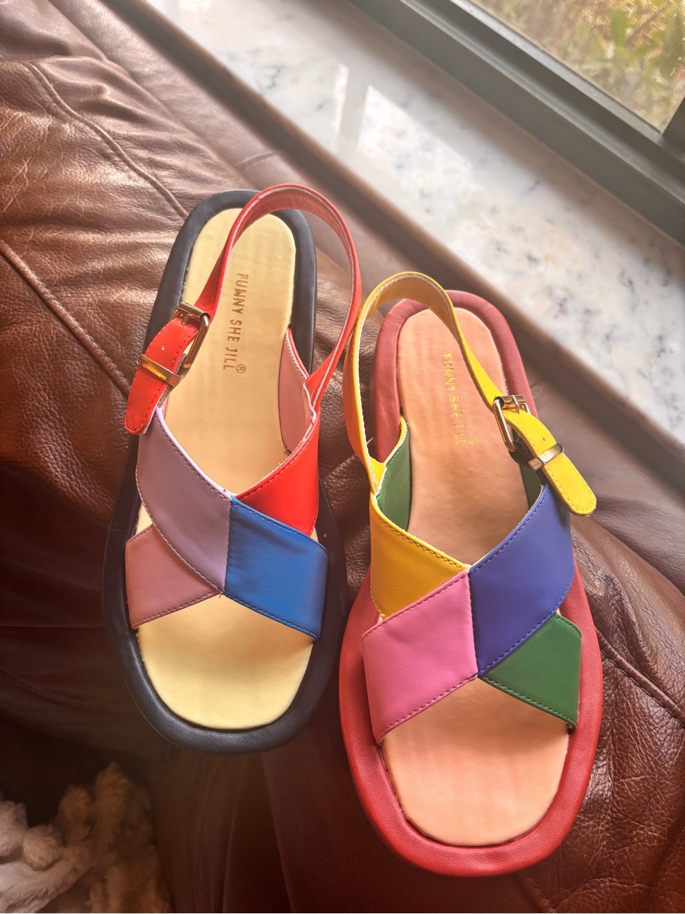 Bunny Shell Multicolor Women’s Slingback Sandals